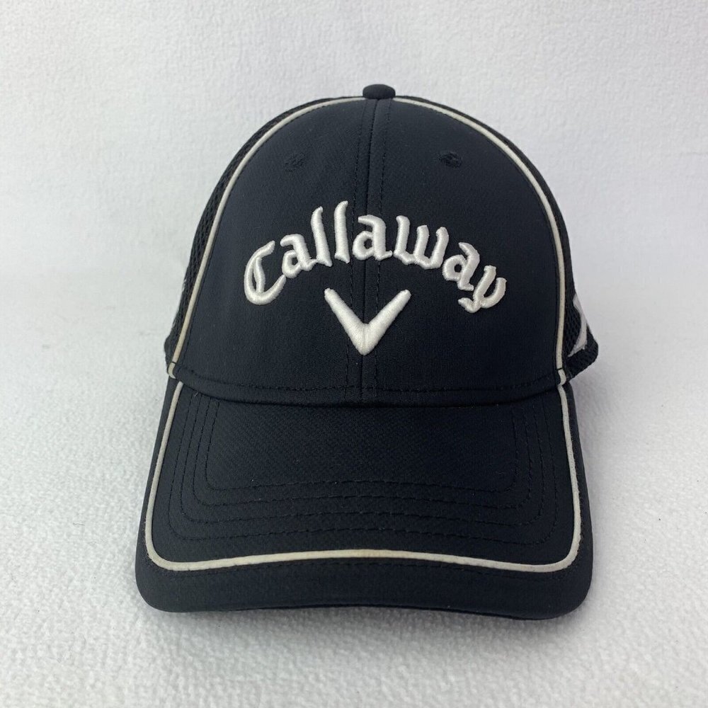 Callaway XR Odyssey Golf Black Embroidered S/M Tour Authentic Hat Ball Cap